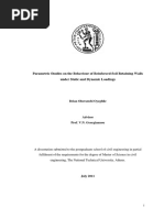 Parametric Studies On The Behaviour of Reinforced Soil Retaining Walls Plaxis