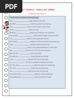 Past Simple Regular Verbs