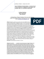 Potensi Penyebaran Infeksi Nosokomial Instalasi Rawat Inap Khusus Tuberkulosis (Irina C5) Blu Rsup Prof. Dr. R. D. Kandou Manado