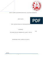 Ensayo Sobre La Discriminación Racial y El Estado de Derecho