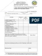 Inset Monitoring Tool & Trainer - S Profile