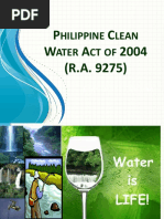 Revised RA 9275 (Phil Clean Water Act & Its Implementing Rules & Regulations)