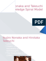 The Nonaka and Takeuchi Knowledge Spiral