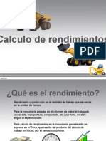 Calculo de Rendimientos