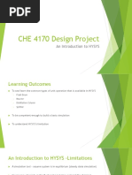 CHE 4170 Design Project HYSYS