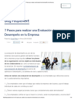 7 Pasos para Realizar Una Evaluación de Desempeño en Tu Empresa