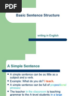 Basic Sentence Structure