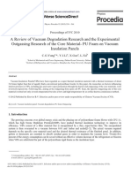 A Review of Vacuum Degradation Research and The Experimental Outgassing Research of The Core Material-PU Foam On Vacuum Insulation Panels