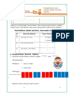 LKS Penjumlahan Pengurangan Aljabar