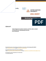 Working Paper Series: Technological Innovation Systems and The Wider Context: A Framework For Developing Countries