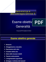 Esame Obiettivo Generalita'