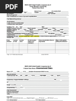 NURS 4045 Adult Health Competencies II Texas Woman's University Patient Data Sheet