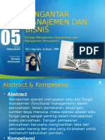 Modul Power Point Pertemuan 5 Pengantar Manajemen Dan Bisnis