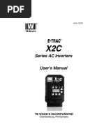 Vacon x2c Series User S Manual