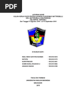 Laporan Akhir KKNP Fakultas Farmasi