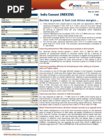 India Cement (INDCEM) : Decline in Power & Fuel Cost Drives Margins