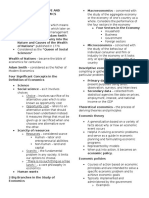 Economics Midterm Reviewer