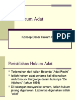 Konsep Dasar Hukum Adat