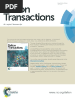 Dalton Transactions: Accepted Manuscript