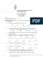 First Quarter Business Math