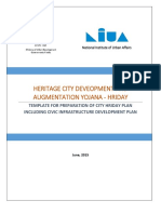 Template For Preparation of City HRIDAY Plan