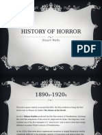 History of Horror Powerpoint