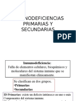 Inmunodeficiencias Primarias y Secundarias