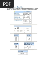 Electrical Power Calculators