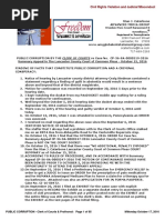 Public Corruption by Clerk of Courts and Prothonotary Re Case No. Cp-36-Sa-0000219-2016 Summary Appeal and Case No. CI-16-08472 October 17, 2016