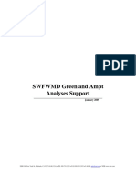 SWFWMD - Green and Ampt Analyses Support