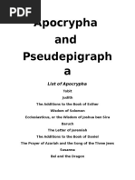 Apocrypha and Pseudepigrapha