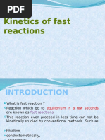 Kinetics of Fast Reactions