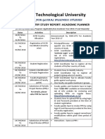 Gujarat Technological University: Global Country Study Report: Academic Planner