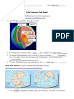 Plate Tectonics Web Quest Student