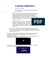 Cara Install Windows 8