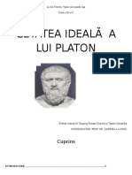 Cetatea Ideala A Lui Platon