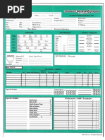 Blank 2nd Ed D&D Thief Character Sheet