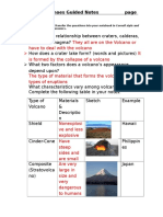 Types of Volcanoes Guided Notes