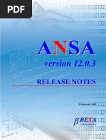 Ansa v12.0.3 Release Notes PDF