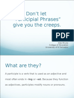 Participial Phrases