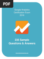 Google Analytics Certification Questions Answers 