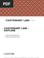 Customary Law