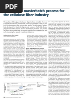 Continuous Masterbatch Process For Cellulose Fiber Industry