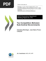 Tax Competition Between Sub-Central Governments: OECD Economics Department Working Papers No. 872