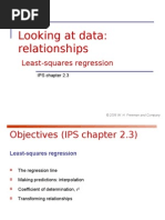 Looking at Data: Relationships: Least-Squares Regression