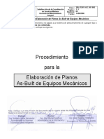 Procedimiento para Generacion de Planos As-Built de Equipos Mecanicos