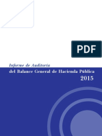 Informe de Auditoría Del Balance General de Hacienda Pública 2015