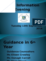 LC2 Parent Information Evening Sept 2016