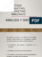 Método Inductivo, Deductivo, Analógico