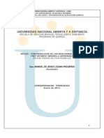 Modulo. 401523. FENOMENOLOGÍA DE LAS REACCIONES QUÍMICAS